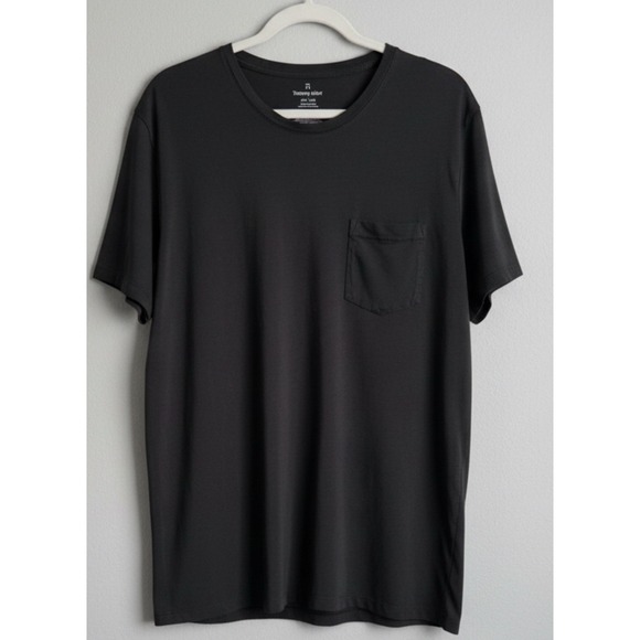 Tommy John Other - Tommy John Black Pocket T-Shirt 2XL Modal Stretch Soft Tee Short Sleeve Mens